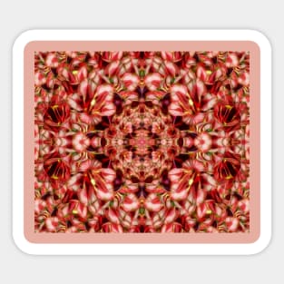 Symmetrical floral fantasy Sticker